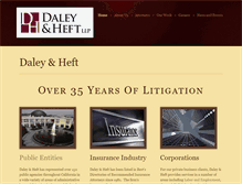 Tablet Screenshot of daleyheft.com